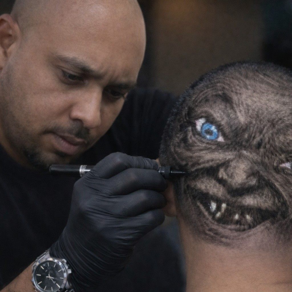 Skin fade de alto contraste